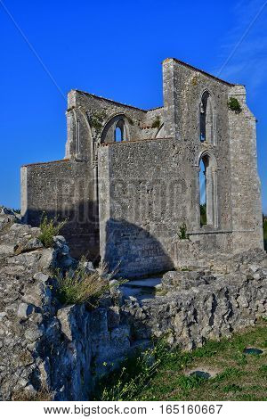La Flotte France - september 25 2016 : the Notre Dame de Re cistercian abbey