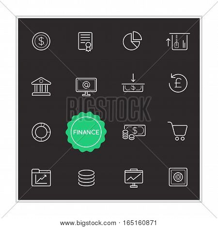 Set of Finance Money Vector Illustration Elements can be used as Logo or Icon in premium quality