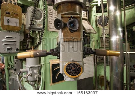 World War II US Navy submarine periscope