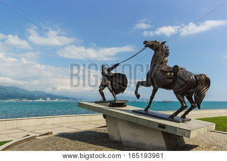 NOVOROSSIYSK RUSSIA - MAY 08.2016: the Monument 
