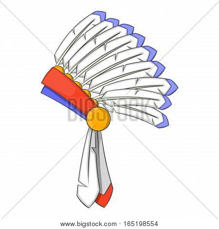 War bonnet icon. Cartoon illustration of war bonnet vector icon for web