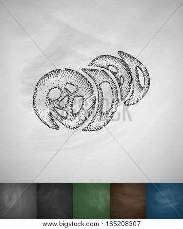 kimpab icon. Hand drawn vector illustration. Chalkboard Design
