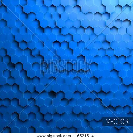 Hexagonal vector background. Technology impression. Minimal pattern for web