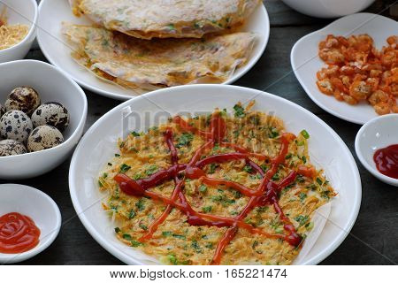 Vietnamese Street Food, Baked Girdle Cake