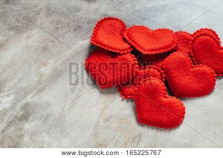 Valentine's Day Background,red Heart With Red White Rose ,ribbon