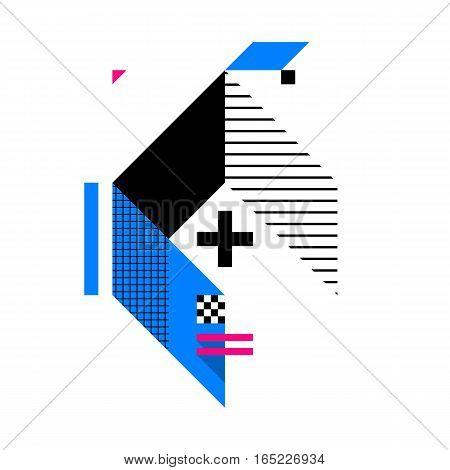 Abstract Geometric Composition. Style Of Abstract Art, Suprematism, Modern Street Art And Graffiti.