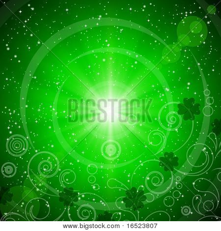 Abstract green background for St. Patrick's Day.