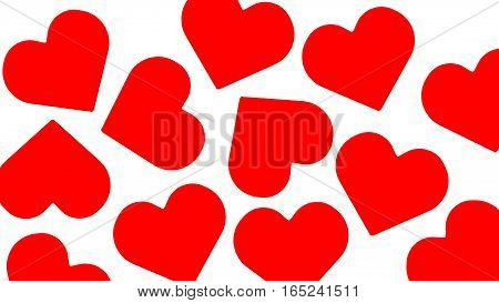 Heart on Valentine's Day celebration wallpaper background canvas love february