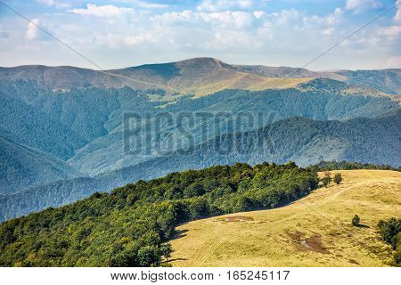 Carpathian Mountain Range In Late Summer
