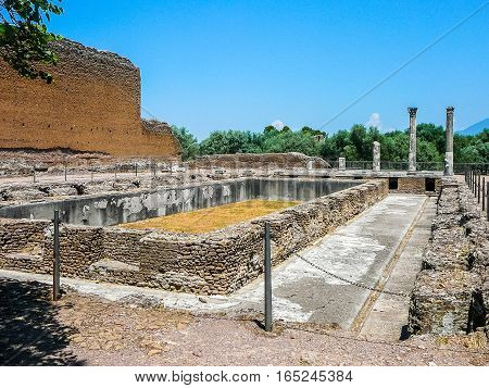 Hdr Villa Adriano Ruins In Tivoli