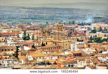 View of San Jeronimo Monastery in Granada - Spain, Andalusia