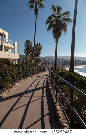 Heisler Park garden along the coast of Laguna Beach, California