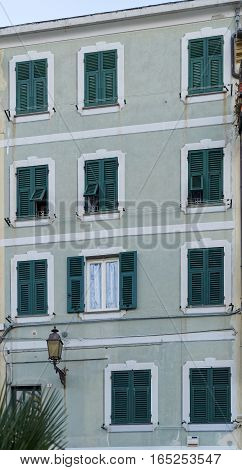 facade of a beautiful building in arenzano