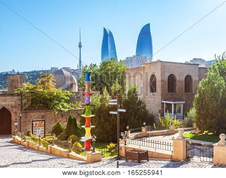 Flame Towers: View From Old Town