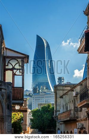 Flame Towers: View From Old Town