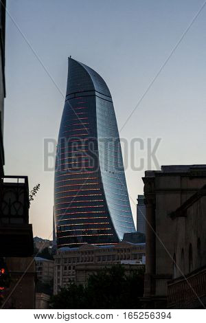 Flame Towers: View From Old Town
