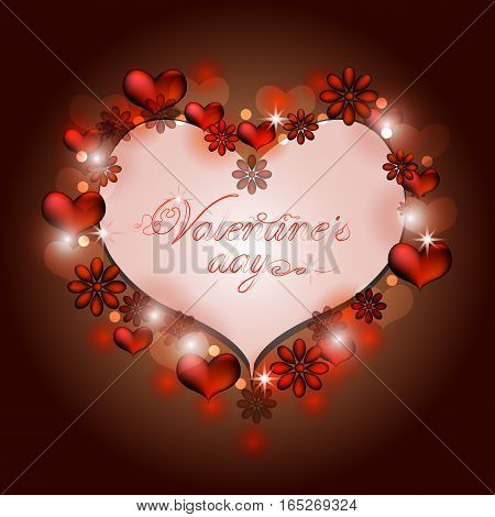 Openwork Frame With Two Hearts