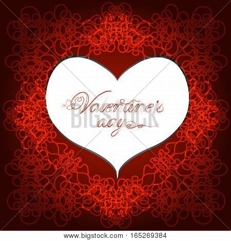 Openwork Frame With Two Hearts