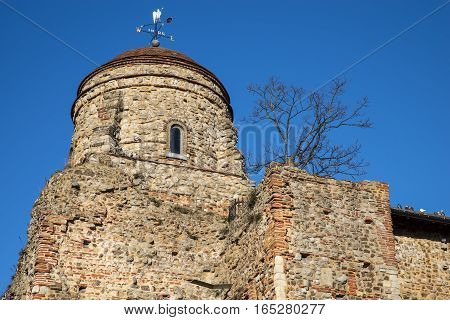 A view of the famous Colchester Castle in the historic town of Colchester UK.