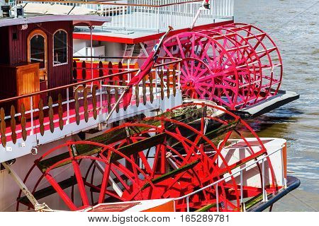 Paddlewheels Of An Old Sternwheeler