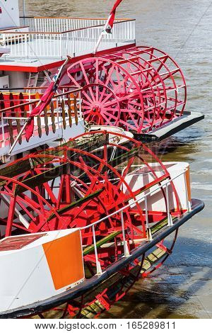 Paddlewheels Of An Old Sternwheeler