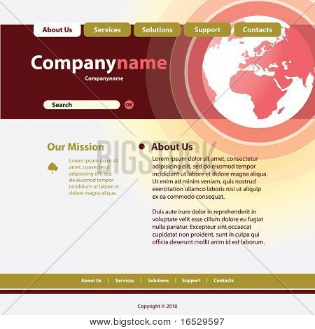 Site Web Template vecteur
