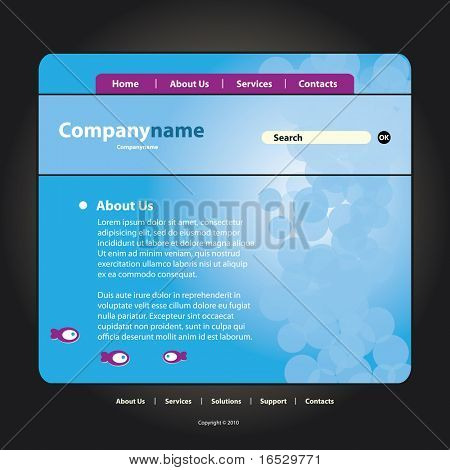 Site Web Template vecteur