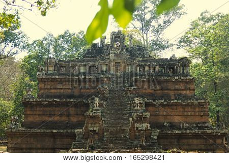 Temple of Angkor Wat. Siem Reap. Khmer civilization. Travel photos from Cambodia