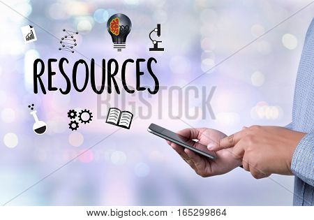Resources And Human Resources Business Profession Graphic