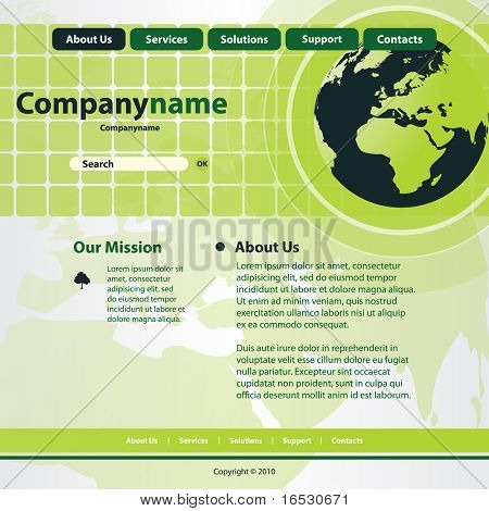 Site Web Template vecteur