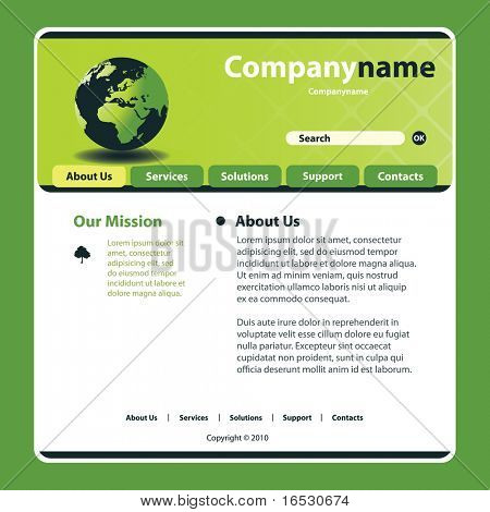 Site Web Template vecteur