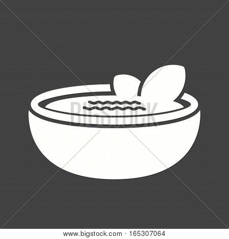 Gazpacho, food, bowl icon vector image. Can also be used for european cuisine. 
