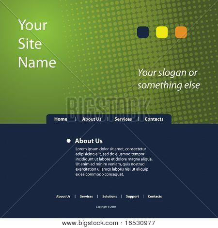 Site Web Template vecteur