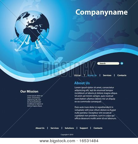 Site Web Template vecteur