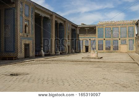 Khiva, Uzbekistan -May 1, 2015: The harem courtyard s in Tosh Hovl Palace