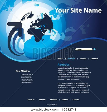 Site Web Template vecteur