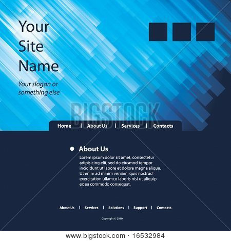 Webové stránky šablony vektor