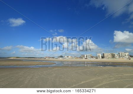 the beach of the Touquet , PAS-DE-Calais, hauts de France , France
