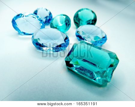 gem stones sapphire aquamarine diamonds jewel group