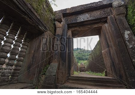 Castle buddhism in Pakse Laos ,temple in Laos.