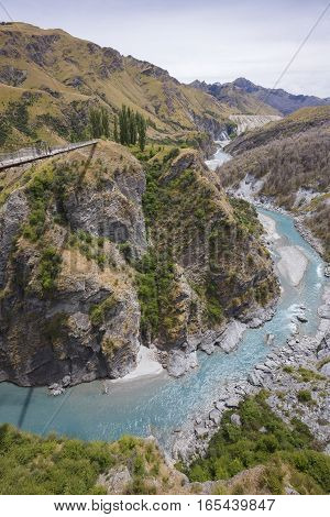 Skippers Canyon near Queenstown in Central Otago, South Island, New Zealand.