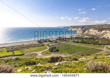 Mediterranean Seacoast On Cyprus