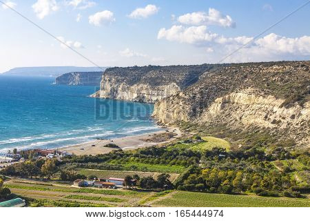 Mediterranean Seacoast On Cyprus