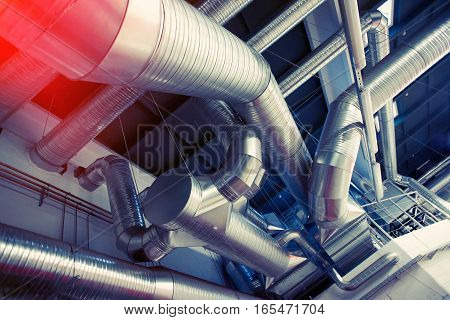 System Of Industrial Ventilating Pipes