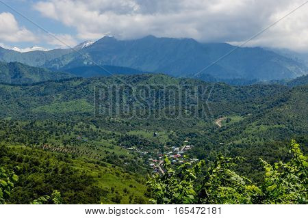 Mountain View From Koktobe Hill, Almaty, Kazakhstan