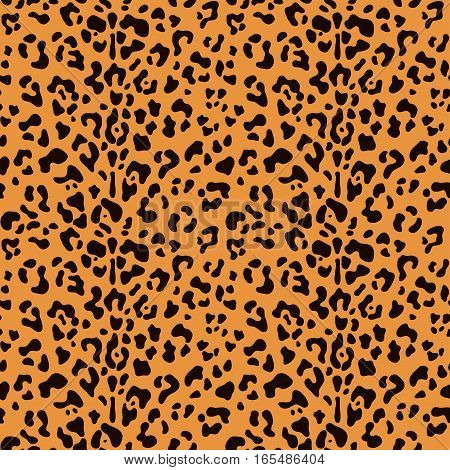 Leopard seamless pattern vector illustration background fasshion design