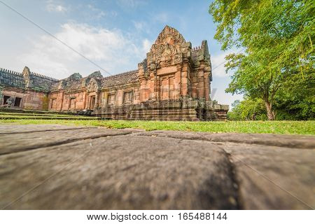 Sand Stone Castle, Phanomrung In Buriram Province, Thailand. Religious Buildings Constructed By The