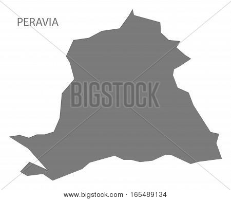Peravia Dominican Republic Map in grey illustration
