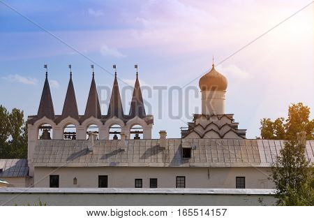 Tikhvin Assumption Monastery a Russian Orthodox (Tihvin Saint Petersburg region Russia)