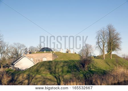 military buildings of fort Asperen in holland near Leerdam